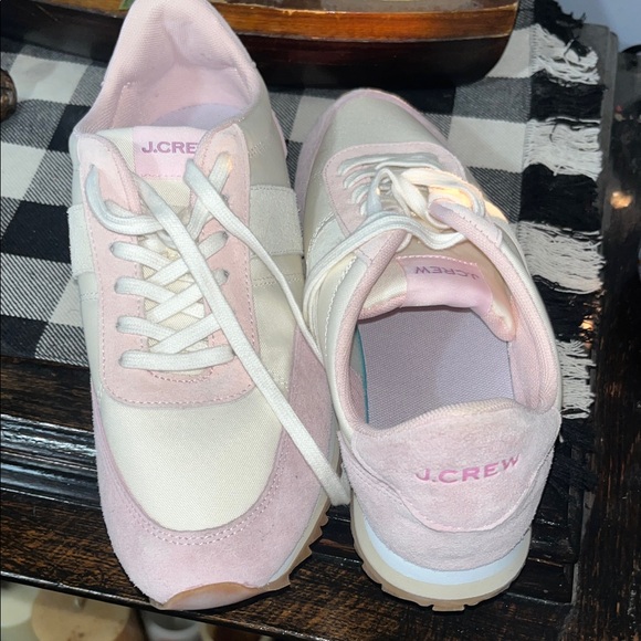 J. Crew Shoes - J. Crew Women's Pink and White Sneakers